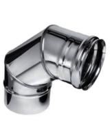 Колено 100 90* из черного мет.