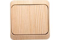 Выключатель 1-кл. ОП Олимп 10А сосна UNIVersal 5560797