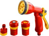 GRINDA GS-12 набор поливочный: пистолет с 8 режимами, комплект соединительной артматуры 1/2', пластиковый