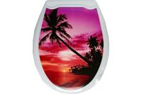 Сиденье для унитаза  (ЗАКАТ) (1/10) 'МУЛЬТИПЛАСТ'