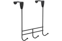 Вешалка надверная 'Нота3' (3 крюч.) 22,5*8*20,5см (черн.) ВНД308Ч ЗМИ