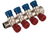 Коллектор 3/4х1/2 нар.рез 4вых ник