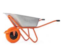 Тачка строительная 1-колесная 110л колесо полиуретановое бескамерное 4.00/8