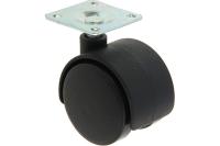 КОЛЕСНАЯ ОПОРA на площадке D 40 мм черная
