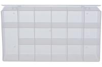 Ящик для крепежа (органайзер) прозрачный 11' (27,5 х 18,5 х 4,2 см)