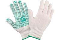Перчатки 5 нитей 7,5 класс с ПВХ белые Урал