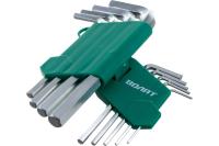 Ключи шестигранные короткие (1,5-10мм) 9шт 