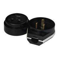 Разъем РШ-ВШ 32А 250В 2Р+РЕ 1234 UNIVersal о/у черный