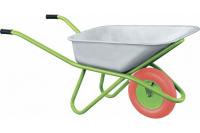 Тачка садово-строительная с PU колесом, грузоподъемность 180 кг, объем 90 л Сибртех