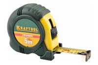 KRAFTOOL NYLON 5м / 19мм рулетка с ударостойким обрезиненным корпусом