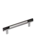 G1081 (FZ 23551) Ручка рейлинг комби 128мм хром+алюм