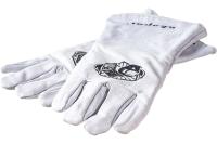 Краги спилковые серые без подкладки