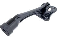 Фиксатор дверной АЛЛЮР КН-130 WW (белый) 'козья ножка'