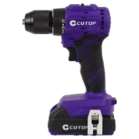 ШУРУПОВЕРТ cutop e-profi  20 В, 0-500/1800 об/мин, 52 Нм, патрон 13 мм, Li-ion аккумуляторная батарея, 2,0 Ач, кейс.