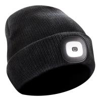 Космос Фонарь налобный-шапка черная акк.Li-Pol 3.7V 200mAh 1W 120Lm 3реж.з/у от USB