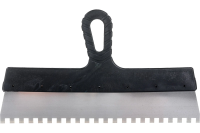 Шпатель из нержавеющей стали, 350 мм, зуб 8 х 8 мм, пластмассовая ручка Sparta