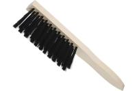 Щетка-сметка, иск. щетина, дерев ручка, 3-х рядная 280мм