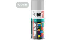 Эмаль-аэрозоль уверсал светло-серая 520мл Kudo KU-1017