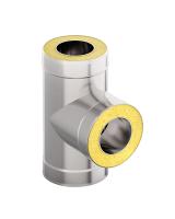 Тройник-сэндвич 90гр Д=115/200 (нерж.0,5мм/оц 0,5мм)