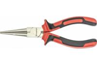 Круглогубцы NICKEL, 160 мм, никелированные, двухкомпонентные рукоятки// MATRIX