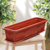 ЯЩИК ПЛАСТ.БАЛКОНН. ТЕРРАКОТ  60СМ