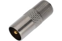 Переходник гнездо F -штекер TV индик. 