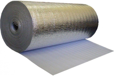 Утеплитель вспененный с одностор. фольгир. слоем самокл. 5мм 1,0м (25м/кв)