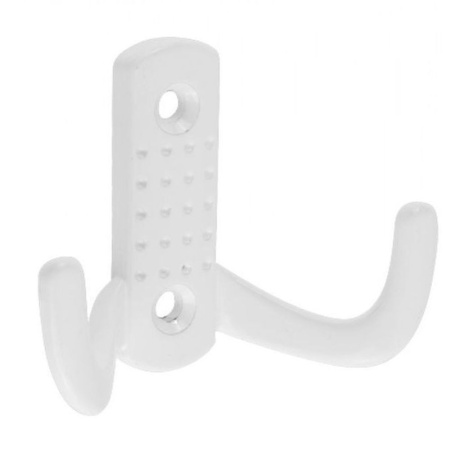 Крючок-вешалка №10 полимер белый