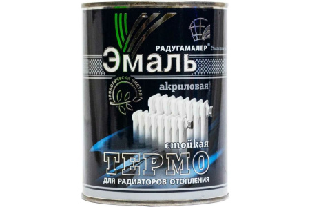 Эмаль акриловая для радиаторов Белая 0,9кг Радугамалер