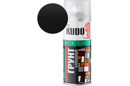 Грунт-аэрозоль уверсал черная 520мл Kudo KU-2003