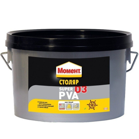 Клей для дерева белый ПВА Момент Супер ПВА D3 водост. 2кг