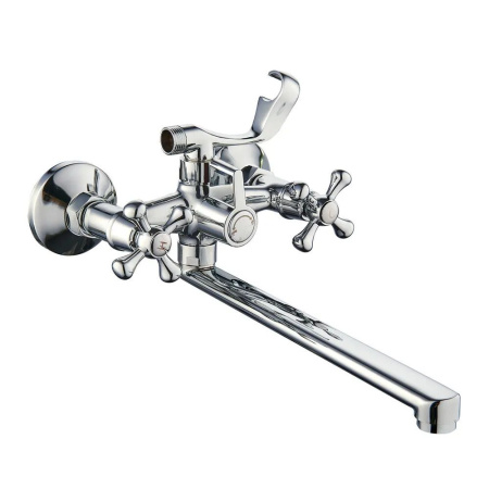 Смеситель для ванны с душем SL65-140 двухвентильный с длинным изливом