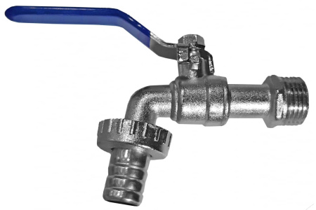 Кран шаровый д=15 ручка водоразб под шланг AQUALINK