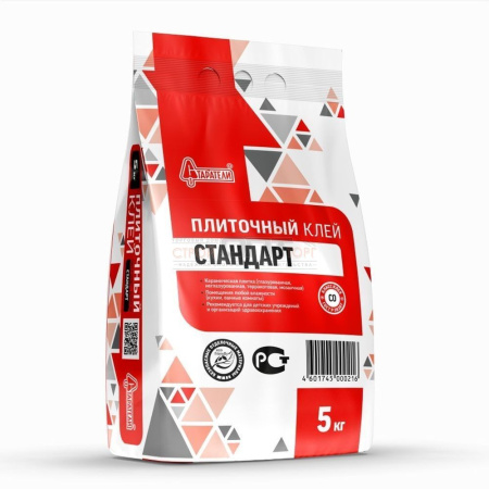 Клей плиточный Стандарт 5кг Старатели