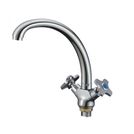 Смеситель для кухни РМС SL115-273F двухвентильный с высоким изливом