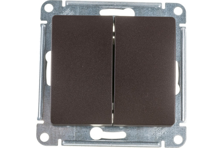 Механизм выключателя 2-кл. СП Glossa 10А IP20 (сх. 5) 10AX шоколад. SchE GSL000851