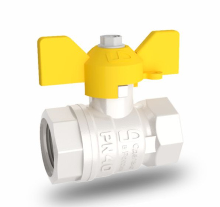 Кран газовый шар д=15 г/г полный проход LD Pride