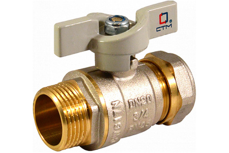 Кран шаровый 16х1/2 ц/ш б