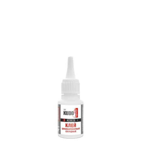 Клей секундный цианоакрилатный KUDO Proff 20г  SMB-020