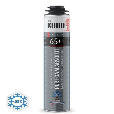Пена монтажная KUDO PROFF 1000мл 65++ ARKTIKA NORD до -25С