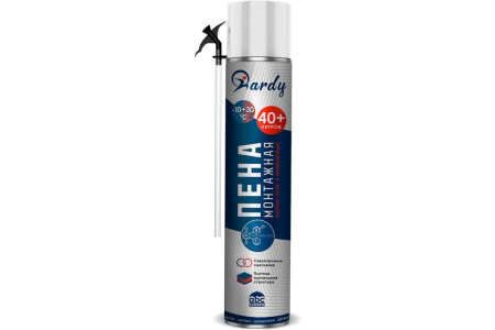 Пена монтажная HARDY 40 всесезонная 1000мл