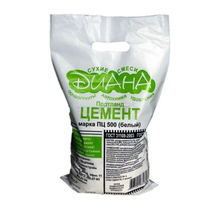 Цемент белый 3кг Диана