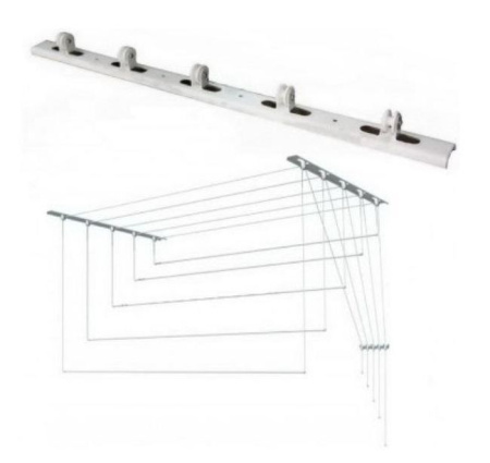 Сушилка для белья 2800мм Лиана потолочная (5 ст.)