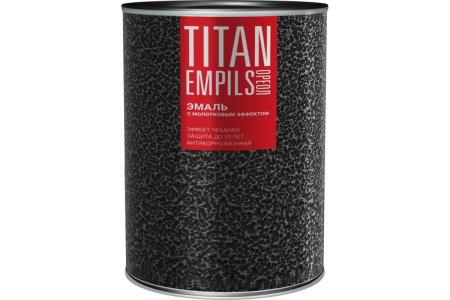 Эмаль ОРЕОЛ ТИТАН с молотковым эффектом алкидно-стирольная серебристая 0,8 кг
