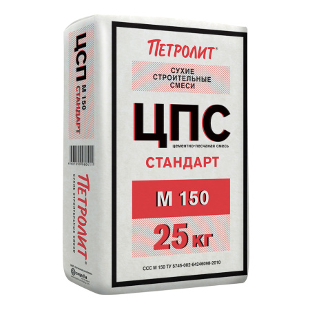 Смесь ЦПС  М-150 цементно-песчаная 25кг