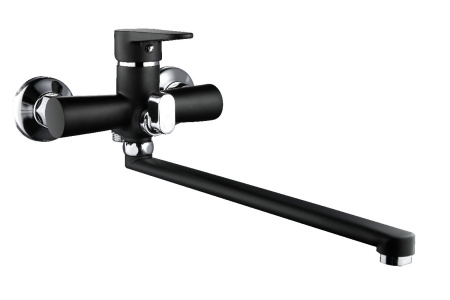 Смеситель для ванны с душем РМС SL77W-006E однорычажный с длинным изливом белый