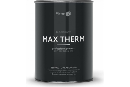 Термостойкая эмаль ELCON 0,8 кг белая 700 гр