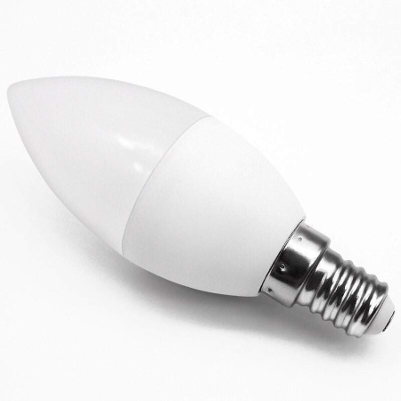 Лампа светодиодная 6Вт свеча 4000К естественный белый свет LED E14 C37 230В IONICH 1529