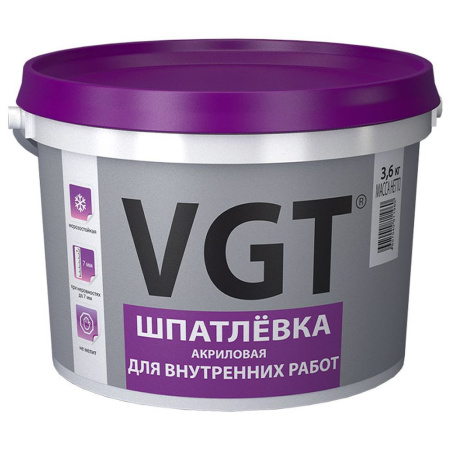 Шпатлевка для внутр. работ 1,7кг ВГТ
