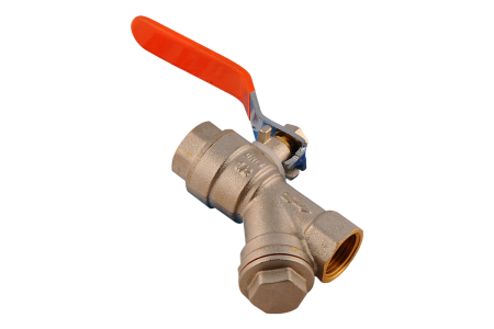 Кран шаровый Ду 15 р г/г с фильтром